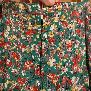 Natural life medium floral green dress.
